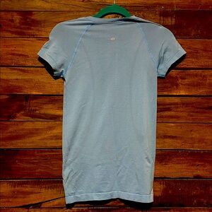 lululemon athletica Sky Blue Short Sleeve Top